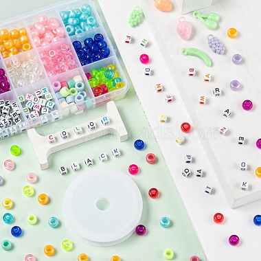 Kit de perles et pendentifs pour la fabrication de bijoux à bricoler soi-même(DIY-FS0001-99)-4