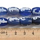 Blue Tibetan Style dZi Beads Strands(TDZI-NH0001-C05-01)-5