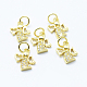 Brass Micro Pave Cubic Zirconia Charms(KK-P133-03-NR)-2