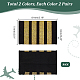 4 Pairs 2 Colors Stripe Pattern Polyester Epaulettes(FIND-GA0003-48)-2