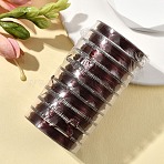 10 Rolls Flat Elastic Crystal String Set, Elastic Beading Thread, for Stretch Bracelet Making, Coconut Brown, 0.5mm, about 10 yards(9.14m)/roll(EW-YW0002-04J)