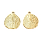 304 Stainless Steel Pendants, Shell Charm, Golden, 18.5x16.5x2mm, Hole: 1.4mm(STAS-P364-17G)