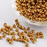 4mm Goldenrod Glass Beads(X-SEED-S003-K30)