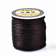Nylon Thread, Rattail Satin Cord, Coconut Brown, about 1mm, about 76.55 yards(70m)/roll(NWIR-Q010A-739)