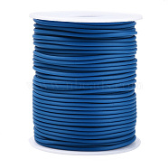 Hollow Pipe PVC Tubular Synthetic Rubber Cord, Wrapped Around White Plastic Spool, Marine Blue, 2mm, Hole: 1mm, about 54.68 yards(50m)/roll(RCOR-R007-2mm-31)