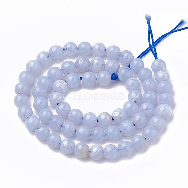 Natural Blue Chalcedony Bead Strands(X-G-R193-02-4mm)-3