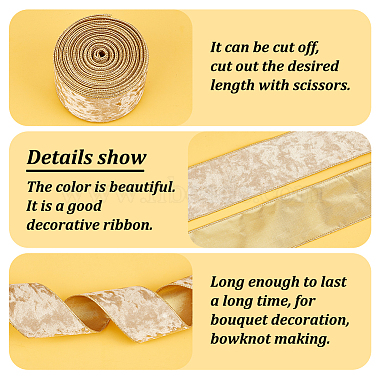 Single Face Velvet Wired Ribbon(OCOR-WH0078-222B-02)-4