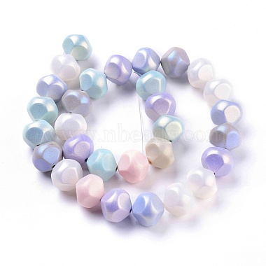 Spray Painted Resin Beads Strands(X-RESI-N027-03A)-2