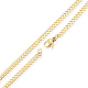 Men's 201 Stainless Steel Cuban Link Chain Necklace(NJEW-N050-A06-3-45G)-2