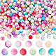 Pandahall Elite 550 pcs 11 couleurs dégradé abs plastique perles d'imitation(KY-PH0001-73)-1