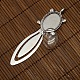 25x18mm Oval Glass Cabochon Cover for Antique Silver DIY Alloy Portrait Bookmark Making(DIY-X0121-AS-NR)-3