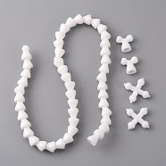 Polyoxymethylene(POM) 12mm Toy Skeleton Joint for DIY Plush Doll, White, 500x12mm(DIY-WH0029-83A)