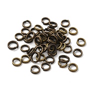 Brass Split Rings, Double Loops Jump Rings, Cadmium Free & Lead Free, Antique Bronze, 1.4x5mm, about 4.3mm inner diameter, about 4024pcs/400g(J0CP5052)