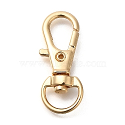Alloy Swivel Lobster Claw Clasps, Long-Lasting Plated, Light Gold, 31x12x5mm, Hole: 9x7mm(X-FIND-H006-05LG)