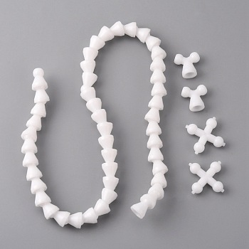 Polyoxymethylene(POM) 12mm Toy Skeleton Joint for DIY Plush Doll, White, 500x12mm