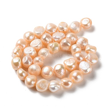 hebras de perlas de agua dulce cultivadas naturales(PEAR-E018-87)-2