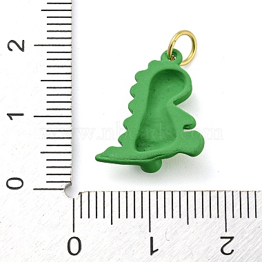 pendentifs en laiton et émail plaqué dinosaure(KK-Q804-14G)-3