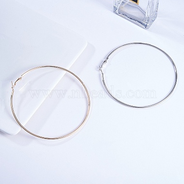 Brass Large Hoop Earring Finding(EJEW-CJ0002-01)-4