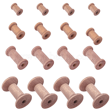 Tan Wood Bobbins