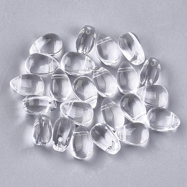 Clear Drop Glass Charms