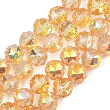Transparent Electroplate Glass Beads Strands(EGLA-N002-34C-B09)-1