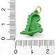 pendentifs en laiton et émail plaqué dinosaure(KK-Q804-14G)-3