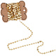 5M Rack Plating Brass Handmade Flat Sequin Chains(CHC-SC0001-11)-1