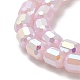 imitation jade perles de verre brins(EGLA-D030-05A)-3