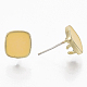 Accessoires de clous d'oreilles en alliage avec émail(PALLOY-N154-19E)-2