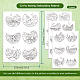 4 Sheets 11.6x8.2 Inch Stick and Stitch Embroidery Patterns(DIY-WH0455-135)-2