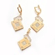 Kits de bijoux en laiton avec zircone cubique de micro pave(SJEW-F189-07G)-1