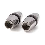 303 Stainless Steel Bayonet Clasps, Column, Mixed Color, 26x9x9mm, Hole: 5mm(SA-CBA15BC-07EBP)