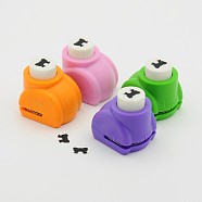 Mini Plastic Craft Punch Sets for Scrapbooking & Paper Crafts, Bowknot, Random Color, 33x26x31mm(AJEW-F003-03)