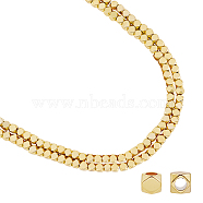 ARRICRAFT Electroplate Non-magnetic Synthetic Hematite Beads Strands, Polygon, Golden Plated, 4x4x4mm, Hole: 2mm, about 97pcs/strand, 15.70 inch(39.87cm), 2strands/box(G-AR0003-53)