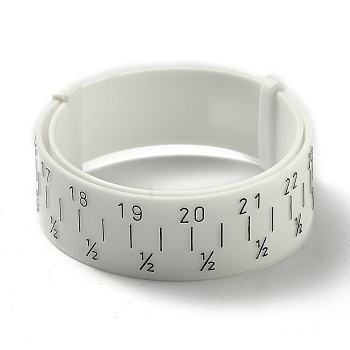 Plastic Wrist Sizer, Bracelet Bangle Gauge Sizer, Jewelry Wrist Size Measure Tool, White, 27.2x1.6cm