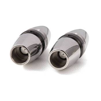 303 Stainless Steel Bayonet Clasps, Column, Mixed Color, 26x9x9mm, Hole: 5mm