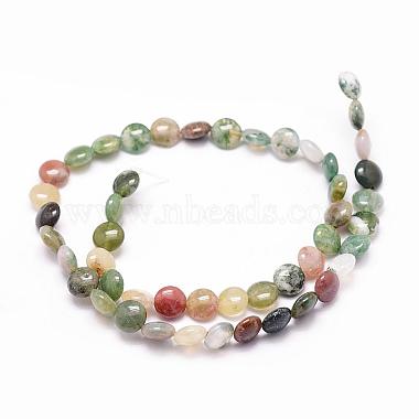 Natural Indian Agate Beads Strands(G-N0173-06-8x4.5mm)-2