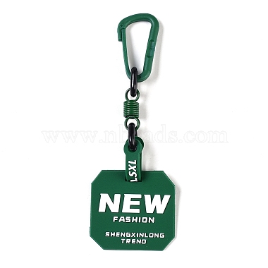 Green Square Plastic Pendant Decorations