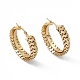 PVD Vacuum Plating 201 Stainless Steel Hoop Earrings for Women(EJEW-B016-32G)-1