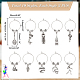 Sports Theme Tibetan Style Alloy Wine Glass Charms(AJEW-AB00120)-2