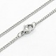 Women's 304 Stainless Steel Twisted Chain Necklaces(STAS-O037-58P)-1