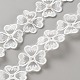 Polyester Flower Lace Trim Ribbon(OCOR-WH0100-66)-1