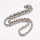 201 Stainless Steel Byzantine Chain Necklaces(X-NJEW-K062-01P-6mm)-1