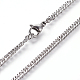 304 Stainless Steel Wheat Chain Necklaces(NJEW-L160-012P)-1