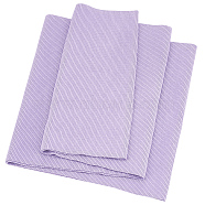 Cotton Ribbing Fabric for Cuffs, Waistbands Neckline Collar Trim, Lilac, 650x235x1mm(FIND-WH0290-003G)