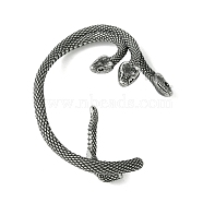 316 Surgical Stainless Steel Cuff Earrings, Right, Snake, 37x45mm(EJEW-E300-01AS-01)