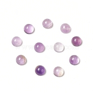 Natural Amethyst Cabochons, Half Round, 4x2mm(G-G994-J02-03)