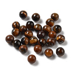 Natural Tiger Eye Sphere Beads, Round Bead, No Hole, 6~6.5mm(G-P520-20)
