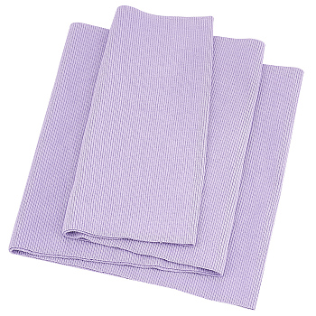 Cotton Ribbing Fabric for Cuffs, Waistbands Neckline Collar Trim, Lilac, 650x235x1mm