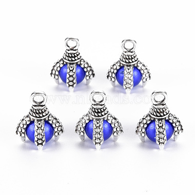 Antique Silver Blue Others Alloy Charms